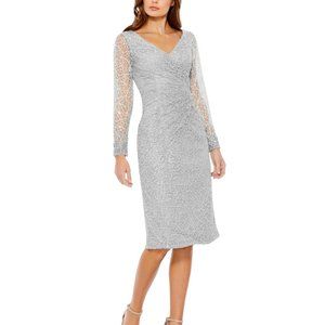 Never worn Mac Duggal beaded dress